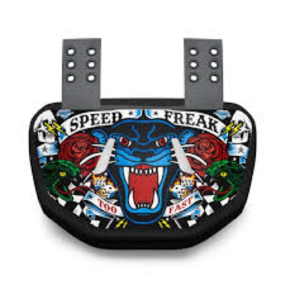 NWT-Battle Sports Speed Freak Chrome Protective
Football Back Plate - Adult